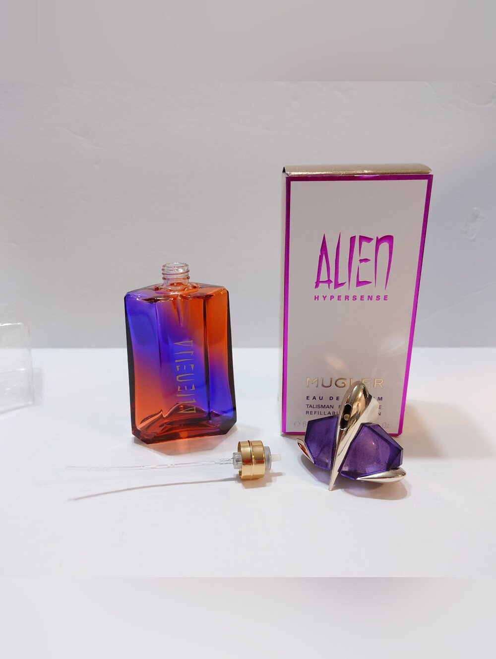 Mugler Alien Hypersence Eau De Parfum 60ml RECHARGEABLE EMPTY BOTTLE, NO PERFUME